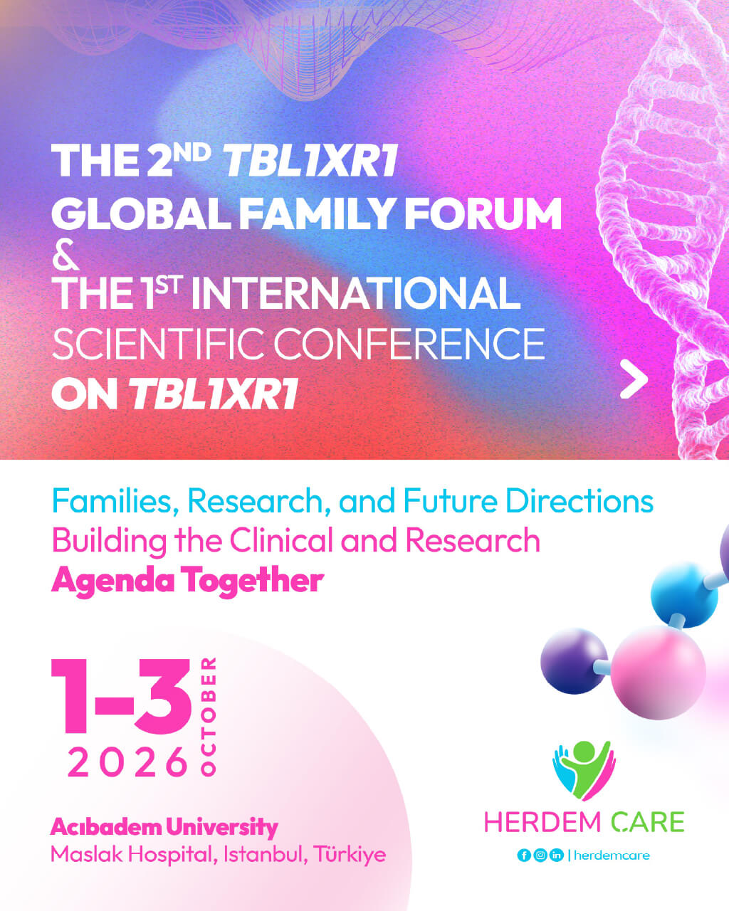 The 2nd TBL1XR1 Global Family Forum & The 1st International Scientific Conference on TBL1XR1